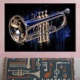Midnight Echo of the Brass Horn - NicheCanvas
