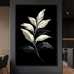 Silent Presence of Pale Leaves - NicheCanvas