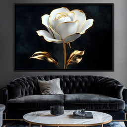 Golden Petals Elegance - NicheCanvas