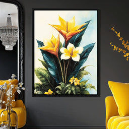 Tropical Petal Symphony - NicheCanvas