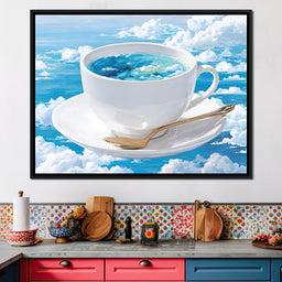 Cup of Clouds Sky Dream - NicheCanvas