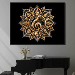 Golden Resonance Within Sacred Geometry - NicheCanvas