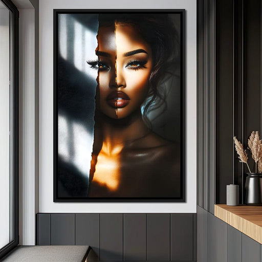 Radiant Fusion Portrait Canvas Print