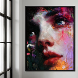Vivid Portrait of Reflective Soul - NicheCanvas