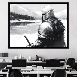 Knight of Winter Vigilance - NicheCanvas