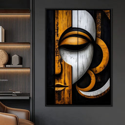 Golden Lattice of Reflection - NicheCanvas