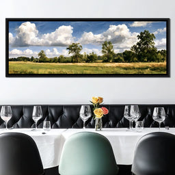 Wide Pastures Under Rolling Clouds - NicheCanvas