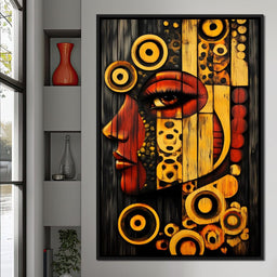 Radiant Cubist Reflections - NicheCanvas