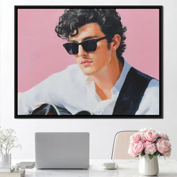 Retro Guitarist Cool Charisma - NicheCanvas