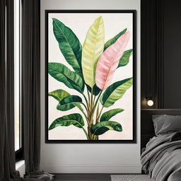 Tropical Leaf Symphony - NicheCanvas