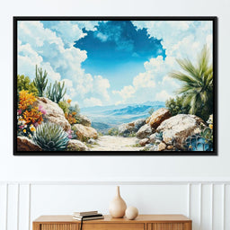 Desert Oasis Beyond Horizons - NicheCanvas