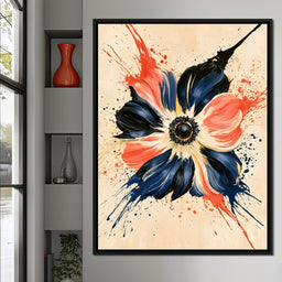 Collision Of Petals And Gravity - NicheCanvas