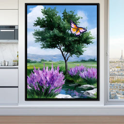 Butterfly Meadow Tranquility - NicheCanvas