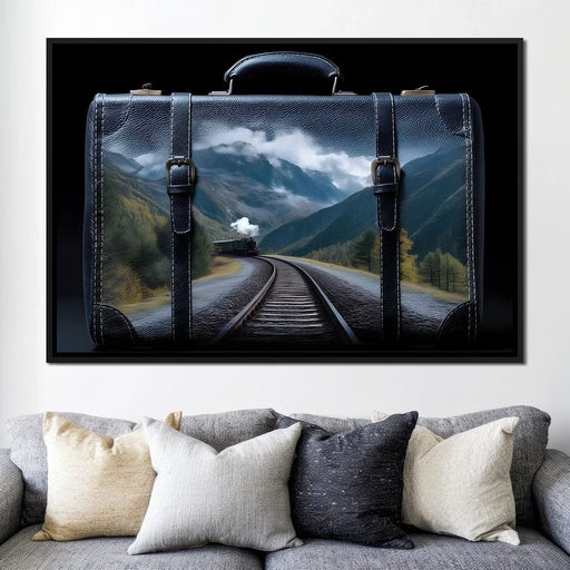 Mountain Rail Journey Escape Canvas Print
