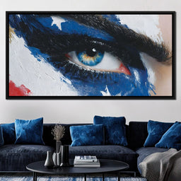 Patriotic Vision Starry Eye - NicheCanvas