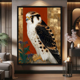 Golden Falcon Majesty - NicheCanvas