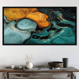 Amber And Teal Delta - TooplesArt - NicheCanvas
