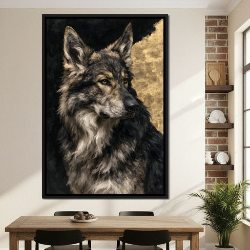 Guardian of the Gilded Shadow Canvas Print