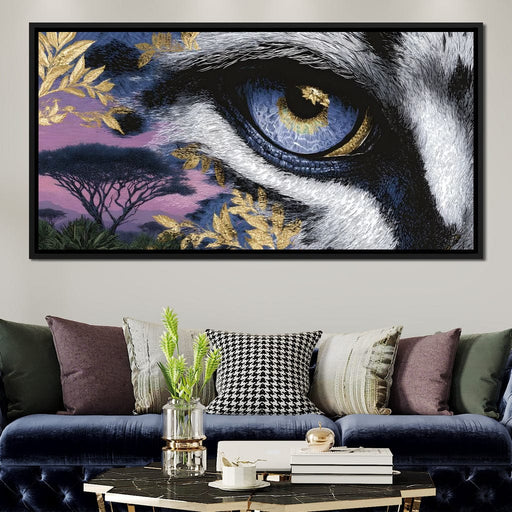 Golden Savannah Panther Vision Canvas Print