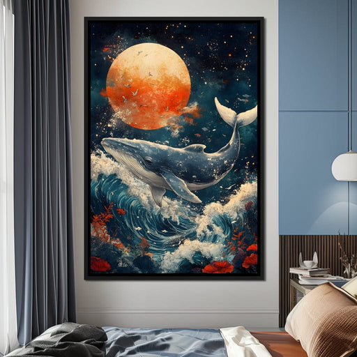 Oceanic Moonlit Majesty Canvas Print