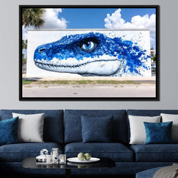 Street Art - Vivid Reptilian Glance - NicheCanvas