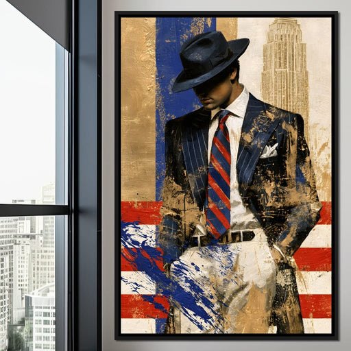 Midnight Stride Through The Golden Age Canvas Print