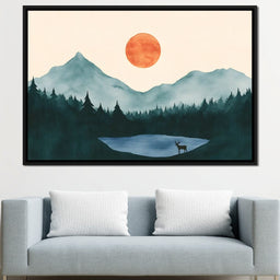 Silent Dawn Over Peaks - NicheCanvas