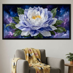 Starlit Peony Luminescence - NicheCanvas