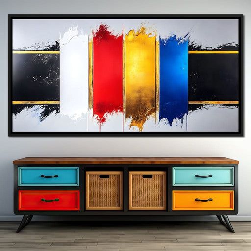 Vibrant Cascade of Colors Canvas Print