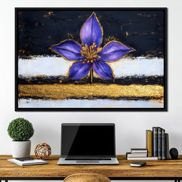 Golden Bloom Oasis Elegance - NicheCanvas