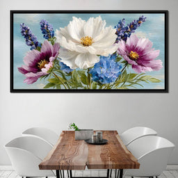 Pastel Meadow Floral Breeze - NicheCanvas