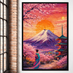 Sakura Sun Ascension - TooplesArt - NicheCanvas