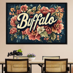 Buffalo Blossoms - NicheCanvas