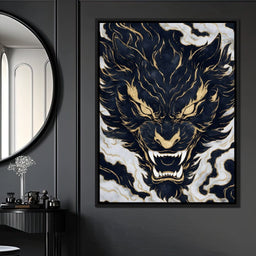 Golden Tempest Tiger Roar - NicheCanvas