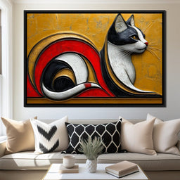 Golden Whiskers Symphony - NicheCanvas