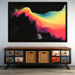 Transcendent Color Waves - NicheCanvas