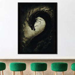 Dragon's Eternal Dance Shadows - NicheCanvas