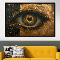 Golden Glimpse Into the Soul - NicheCanvas