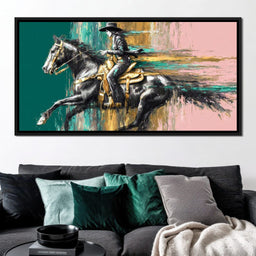 Golden Cowgirl Noir Star - NicheCanvas