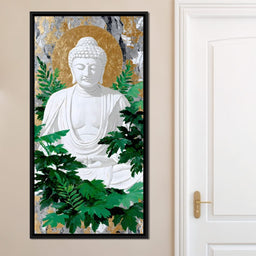 Golden Halo Buddha Garden - NicheCanvas