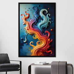 Flowing Rainbow Abstract - Cole Williams - NicheCanvas
