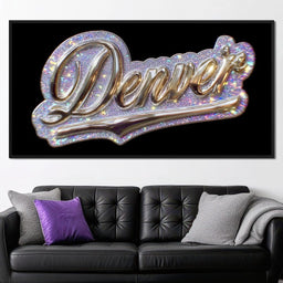 Denver Metallic Dreamscape - NicheCanvas