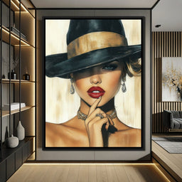 Timeless Allure Portrait Muse - NicheCanvas