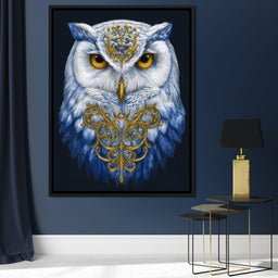 Gilded Owl Night Guardian - NicheCanvas