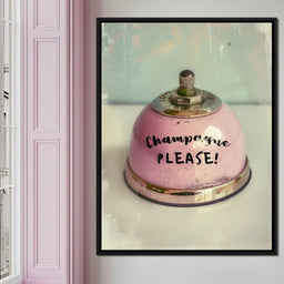 Champagne Please Service Bell - NicheCanvas
