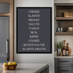 Global Cheers Multilingual Toast - NicheCanvas