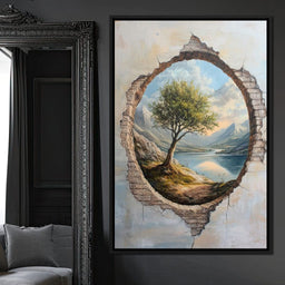 Panoramic Tranquility Portal - NicheCanvas