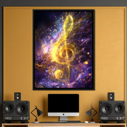 Celestial Gold Melody Stream - NicheCanvas