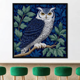 Majestic Owl Among Leaves - NicheCanvas