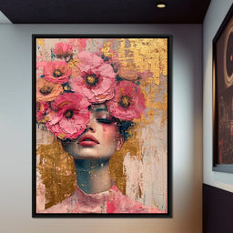 Bloomed Reverie in Gold - NicheCanvas